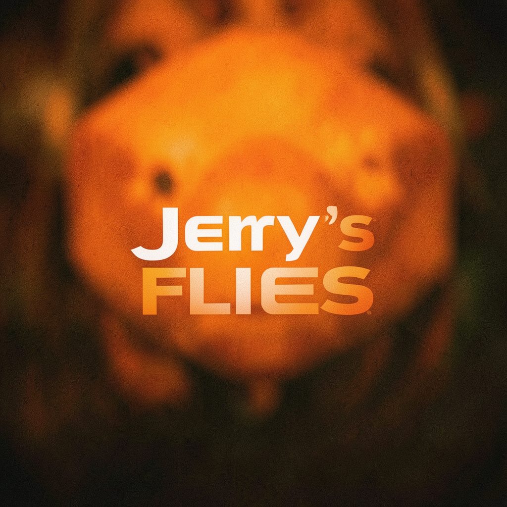 Jerry's Flies logo in tan
