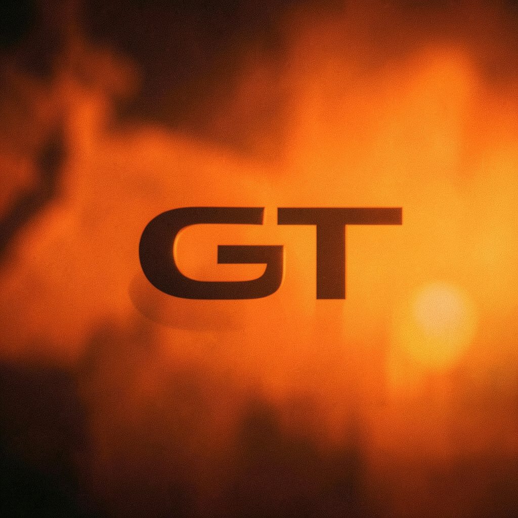 GT bicycles logo in dark charcoal