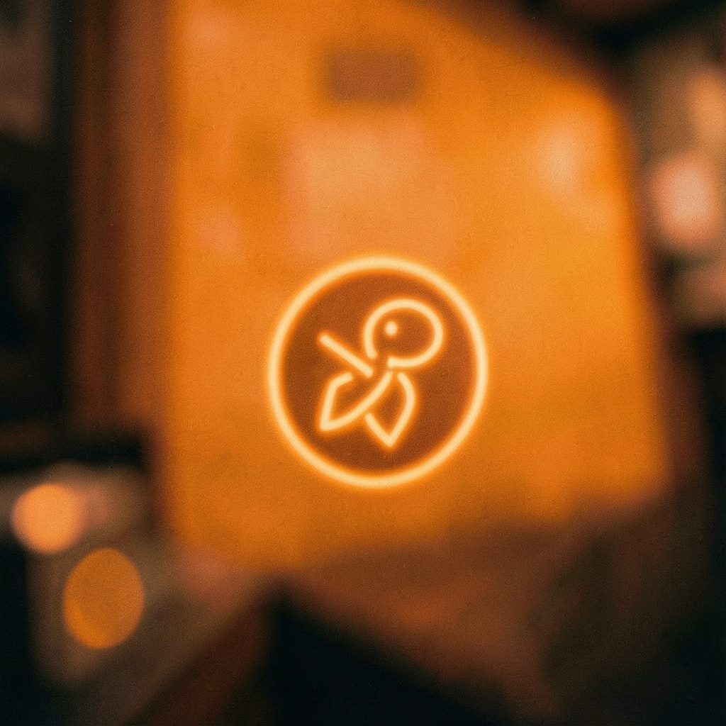 Burley trailer logo in orange